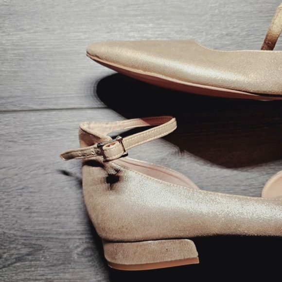 Franco Sarto antique gold ankle-strap flats, size 12 - Picture 13 of 15